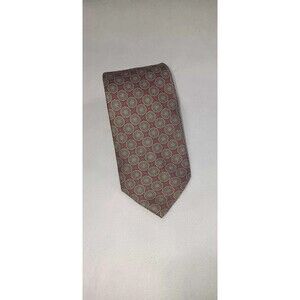 Vintage Jacob Roberts LTD Mens Tie Finest Suede Finish All Silk English Red And